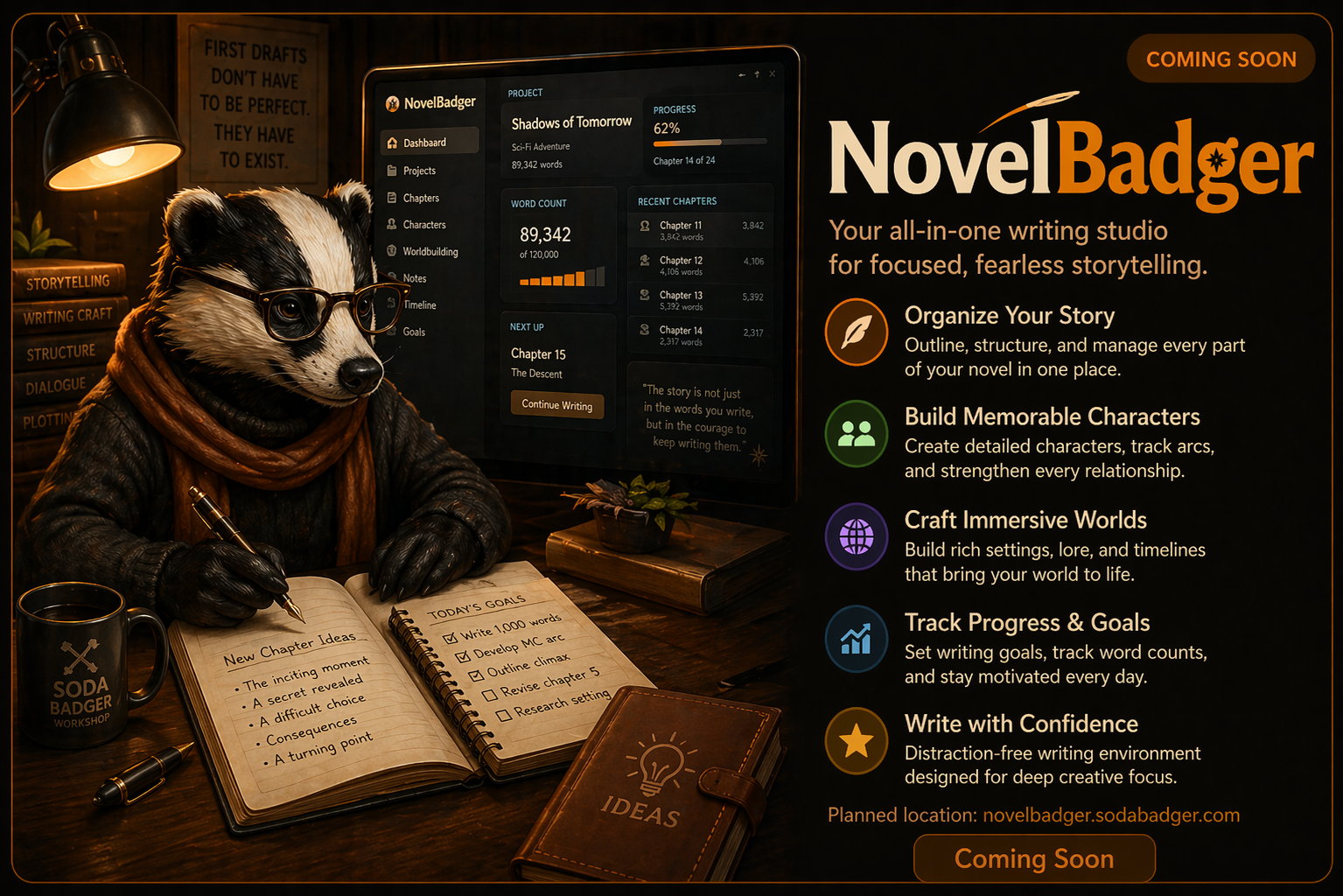 NovelBadger coming soon